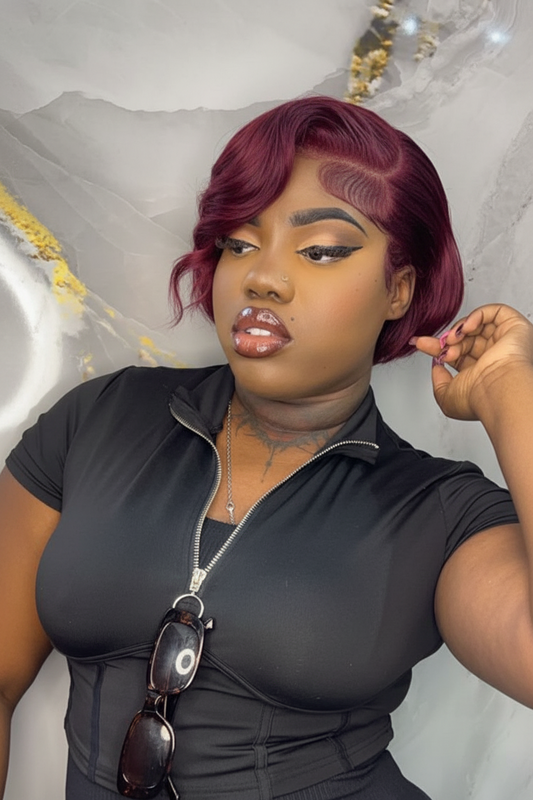 6” Pixie Cut 13x4 Lace Front Wig Human Hair
